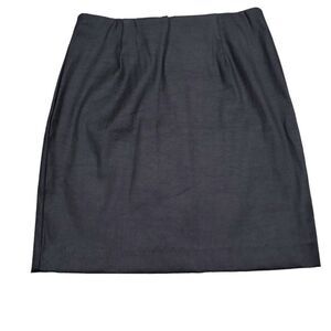 READ Talula Aritzia Black Coated Faux Leather Mini Skirt Zip Women's Size Small